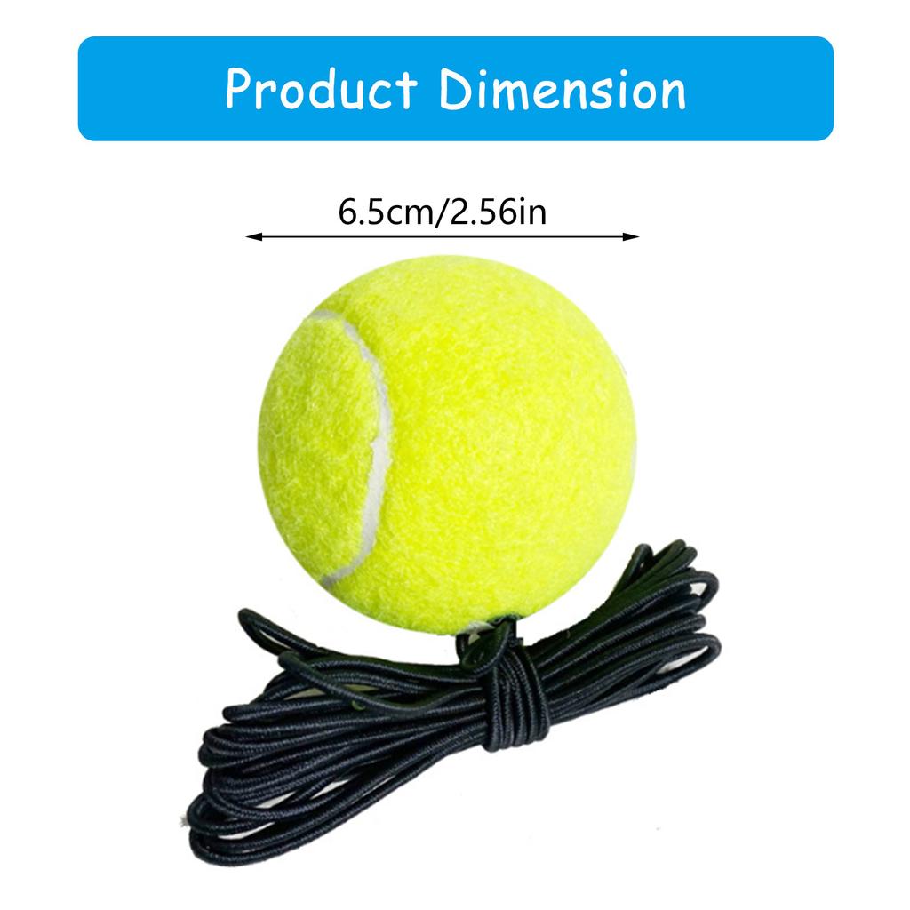5 шт. тренировочных теннисных мячей со струнами, тренировочные мячи для тенниса с отскоком, для тренировок в помещении и на открытом воздухе