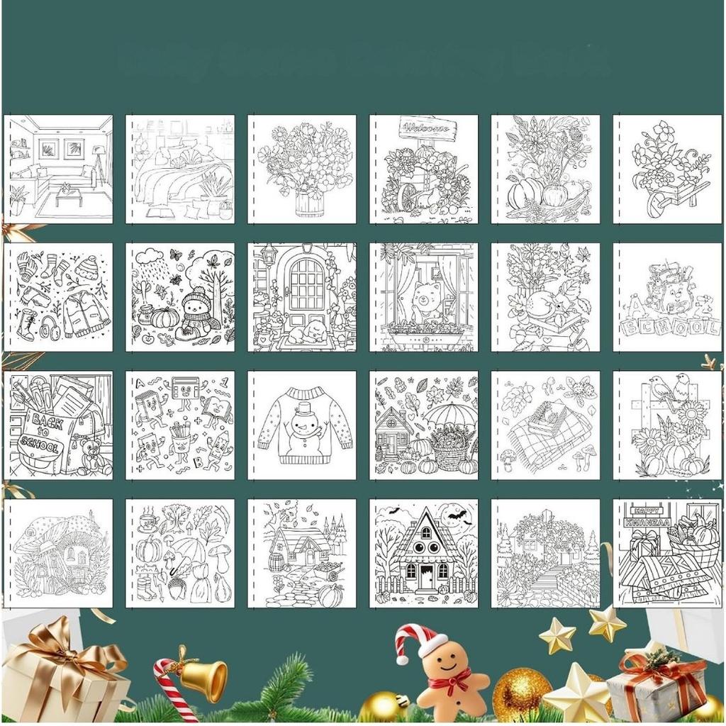 Alcohol Markers + 2 Coloring Books Set of 24 Qwv