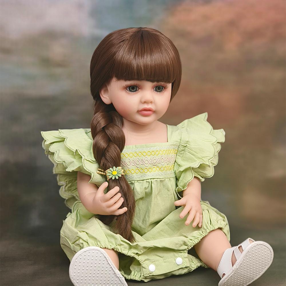 55 см кукла реборн всего тела силиконовые куклы подарок на день рождения девочка игрушка для детской коллекции