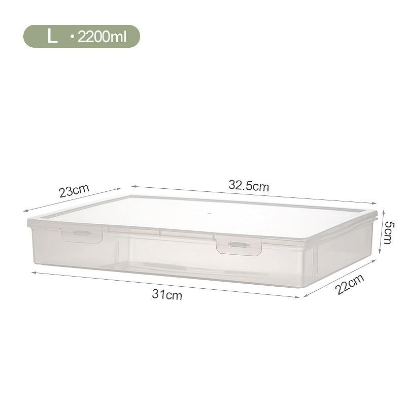 Товары для дома и офиса Коробка для хранения документов Многофункциональная настольная коробка большой емкости для бумаги формата А4 Прозрачная пластиковая коробка-органайзер