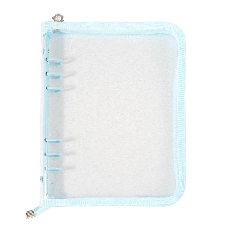 Clear PVC Waterproof Makeup Bag A5 Document Pocket Folder Zipper Office School Supplies File Bag Pen Filing Products Box Pattern