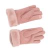 Pink USB Heating Gloves Hand Warmer Touch Screen Design Adjustable Temperature for Women Skiing