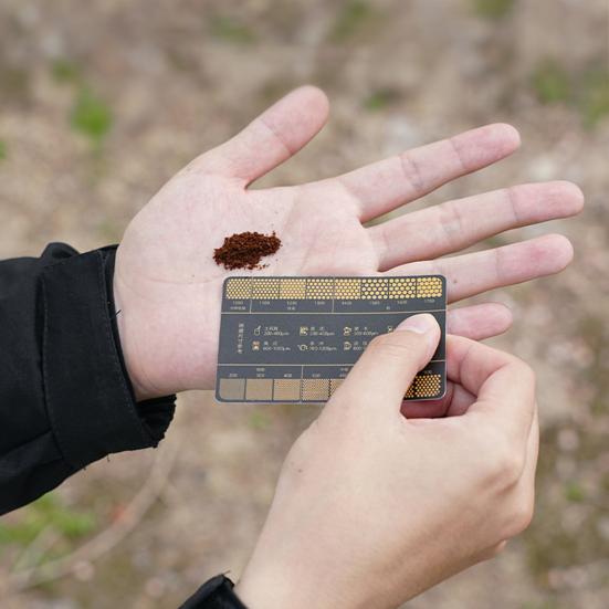 Справочная карта помола кофе 16 Таблица точности помола кофе Портативная линейка для измерения кофейной гущи на открытом воздухе для кемпинга Инструменты