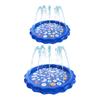 Baby Splash Pad Toddler Sprinkler Pool Interactive Kids Water Sprinkler Pad Outdoor Water Play Mat for Garden Lawn