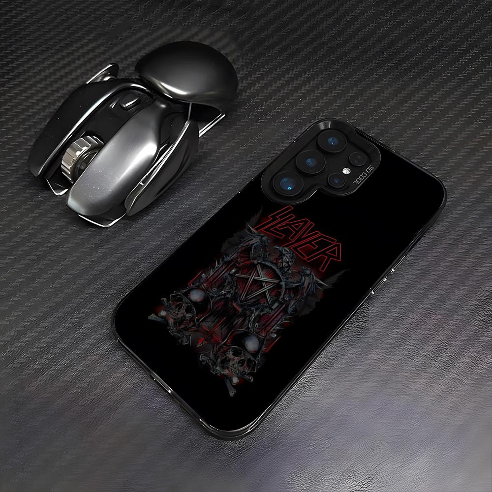 S-Slayer Metal Rock Band Phone Case For Samsung A25 A33 5G A54 A36 A35 A56 A52 A14 Shockproof Colorful Cover