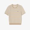 [lacoste] Women's Boucle Stripe Short Sleeve Sweater AF251E-56G02S
