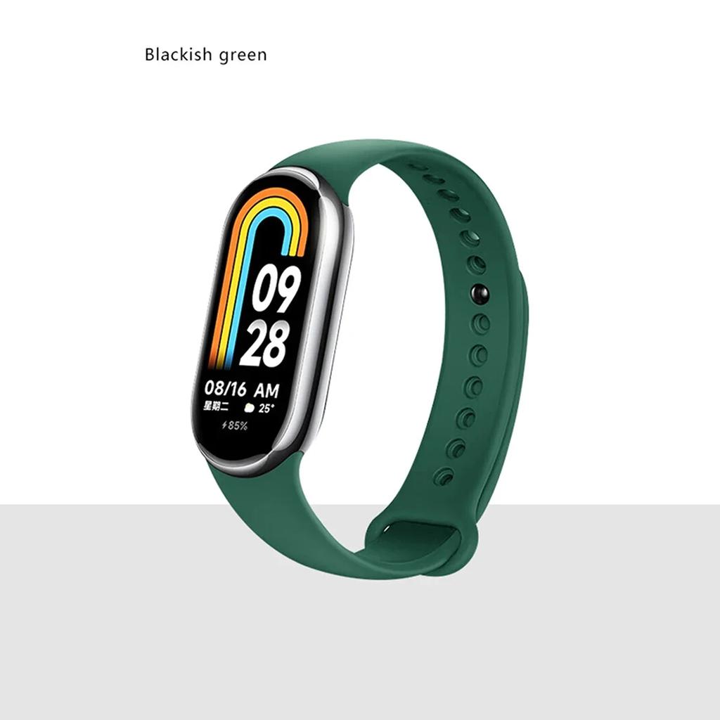 Ремешок для Xiaomi Mi Band 8/8 NFC Браслет Силиконовый Наручный Miband 8 NFC Замена pulsera correa Спортивный ремешок для Mi Band 8