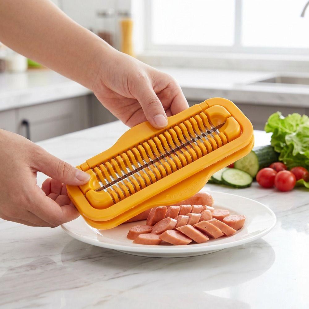 Efficient Banana Slicer Stainless Steel Sausage Cutter Practical Ham Slicer Barbecue