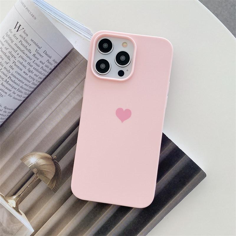 Чехол для телефона Makaron simple small love подходит для iPhone 16 15 14 13 12 11 Pro Max XS XR 7 8Plus 6S защитный чехол из жидкого силикона от падения