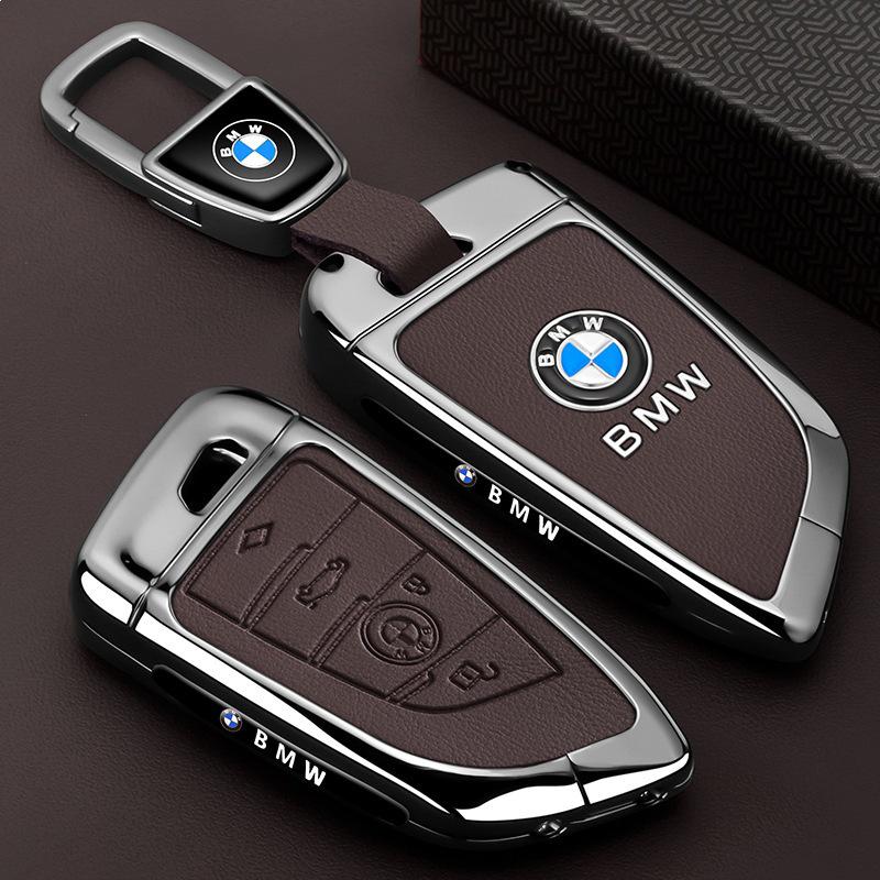 Совместимый чехол для ключа для серии BMW: 5 (530), 3 (325л), X1, X3, X4, X5, X6, iX3, Новая 7, i3 - Чехол-пряжка для мужчин