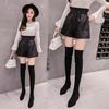 Elastic Waist Shorts New Spring High Waist Loose Wide Leg Shorts