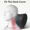Memory Foam Car Seat Pillow Slow Rebound Car Neck Pillow Protective Lumbar Back Support Breathable Leather Car Headrest Cushion