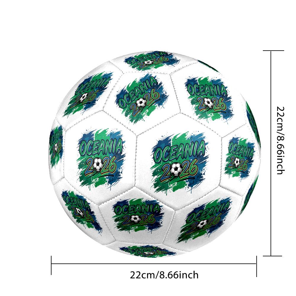 Oceania Football 2026 Championship Soccer Ball Size 5 Football Machine Sewn Outdoor Universal Football perfect gift for sports enthusiasts