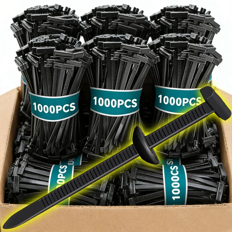 Nylon Universal Cable Tie Buckle Zip Tie Heavy Duty Self-Locking Push Pin with Button Fixion Tools for Car Auto Repair