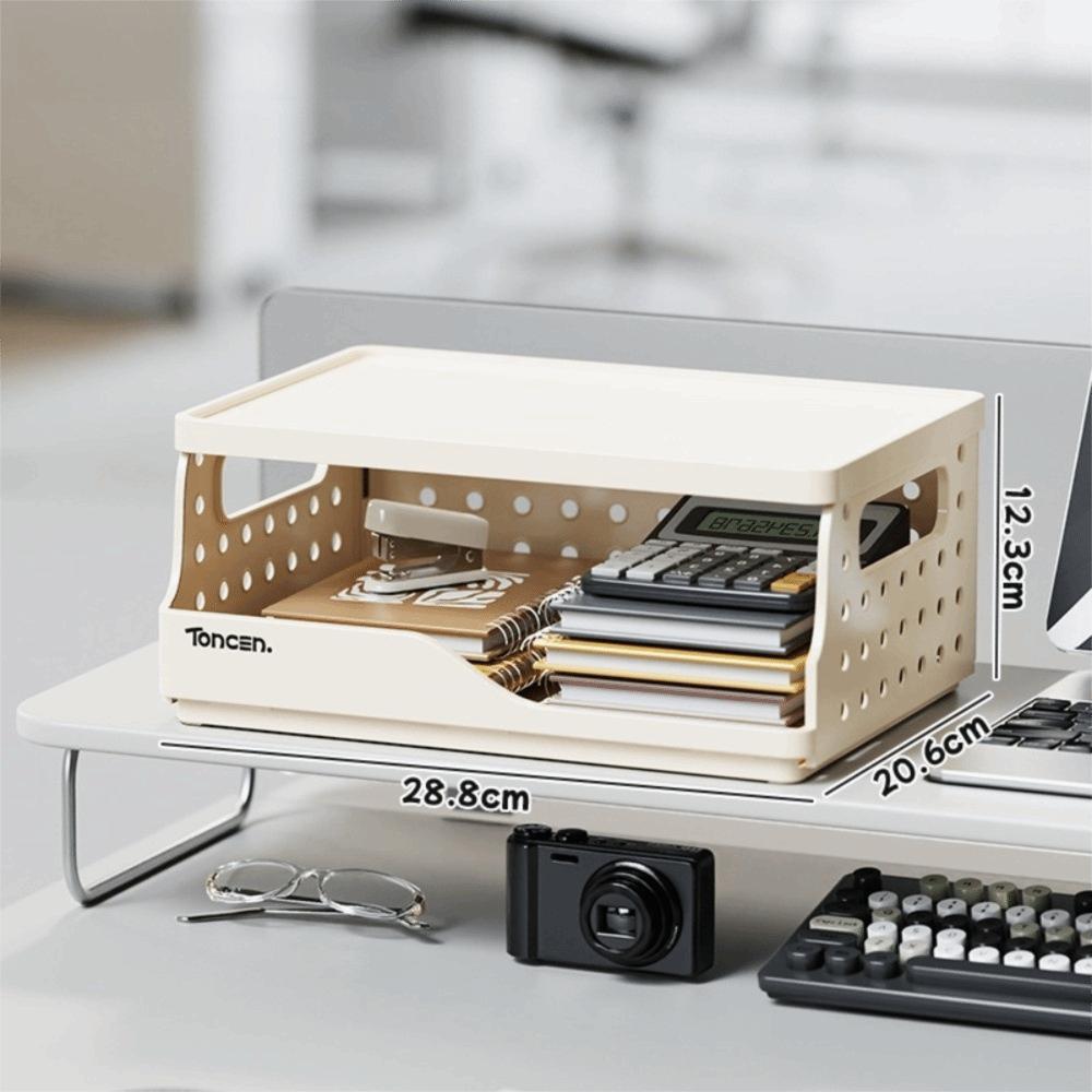 Перфорированная доска Складная настольная книжная полка Пластиковый органайзер с ящиками Настольная полка для хранения Студенческая учеба