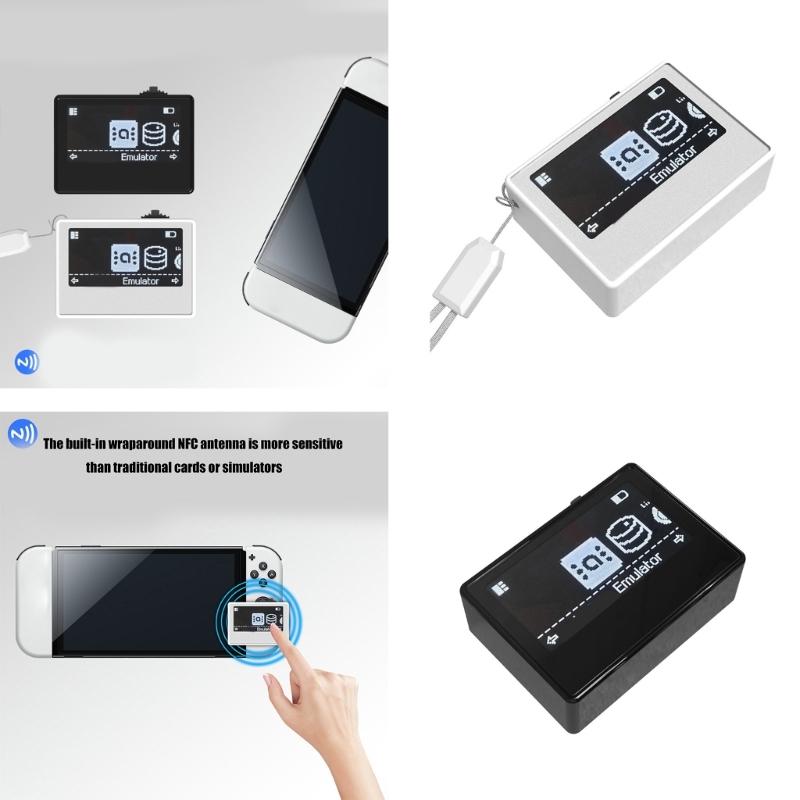 Rechargeable Clone Device Game Card Simulators Emulator For Game High Sensitivity Multiple Language Support, OLED Screen