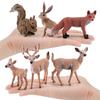 6 Pieces Animal Figurines Sculptures Ornaments ,Crafts,Souvenir Small Statues Cute for Car