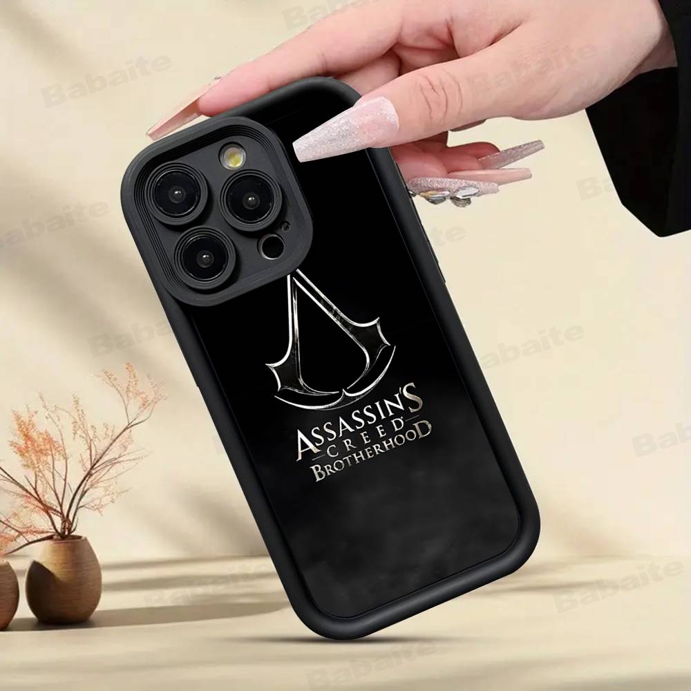 Чехол для игрового телефона A-Assassin S -Creed для iPhone 17 16 15 14 13 12 11 Pro Max Mini Plus Мягкая задняя крышка из ТПУ