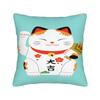 Наволочка для подушки Манеки Неко Кот Удачи Мягкая наволочка для гостиной, дивана, современные наволочки
