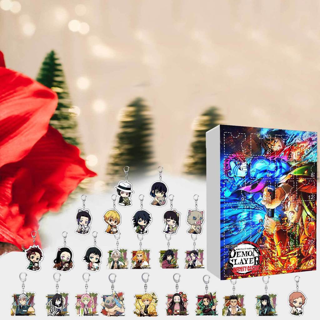 Клинок Рассекающий Демонов Рождественский Брелок Игрушка Подарок С Акриловыми Персонажами Аксессуары