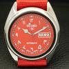Б/У винтажные мужские часы SEIKO 5 AUTOMATIC 7S26A из Японии с красным циферблатом a433557-2 R117-a433557