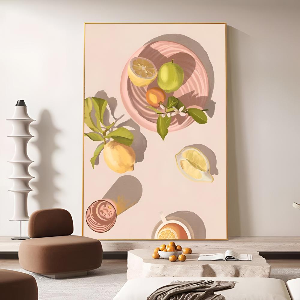 Positano Lemon Art Poster Movie Sticky Posters Vintage Room Good Quality Quality Poster Wall Art Painting Study Home Decor