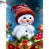 Алмазная картина полная дрель Снеговик DIY Декор Алмазная вышивка Мозаика Рождественский подарок для вышивки крестом
