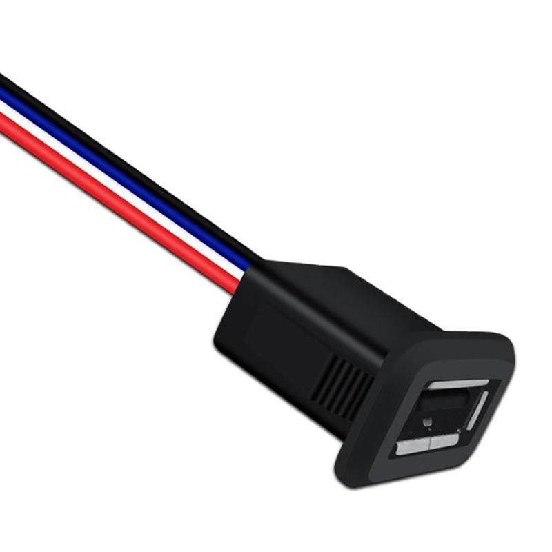 Водонепроницаемый разъем USB Type C Type-C с пряжкой для карты, гнездо 3A, сильноточный порт для быстрой зарядки, разъем USB-C для зарядки