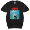 summer tshirt men brand teeshirt Jaws Movie Vintage Poster Licensed Adult T Shirt new cotton man t shirt drop shipping