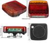 12V/24V Magnetic Wireless 20LED Truck Tail Light Trailer Signal Warning Brake Lamp for Caravan RV Camper Lorry Truck