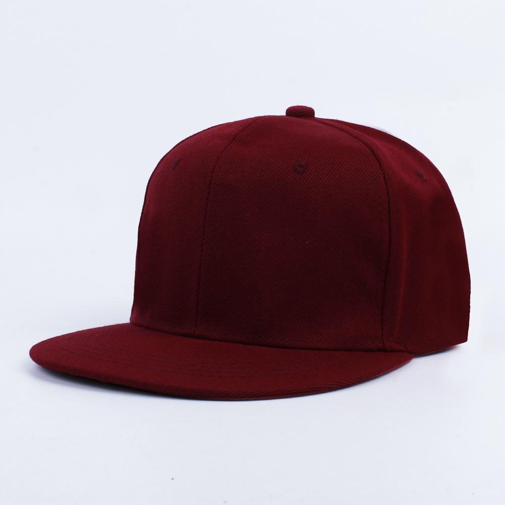 Custom Logo 6 Panel Snapback Hat Unisex Cotton Baseball Fitted Snapback Cap