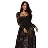 Womens Fashion Elegant Lace Rompers Jumpsuit Sexy Ladies Casual Wide Leg Jumpsuit Three Piece Suit