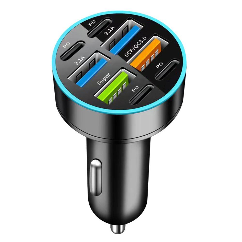 Двойной выход USB 5 портов Автомобильные зарядные устройства Быстрая зарядка Автомобильное зарядное устройство Адаптер Автомобильные аксессуары
