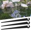 50Pcs Irrigation Drip Support Stakes C- Shape Fixed Stems Holder Bracket for 4/7mm Drip Irrigation Pipe Inserting Ground