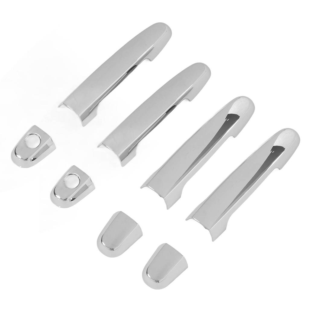 8 Pieces Chrome Exterior Door Handle Cover Trim Sticker Replacement for Hilux Vigo 2005?2014