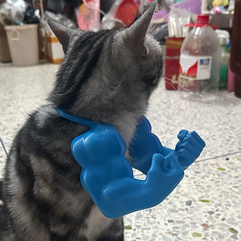 Cat Muscle Arm 3D Printed Cat Funny Creative Giant Arm Pet Cosplay Costume Accessories for Halloween Birthday Party Supplies