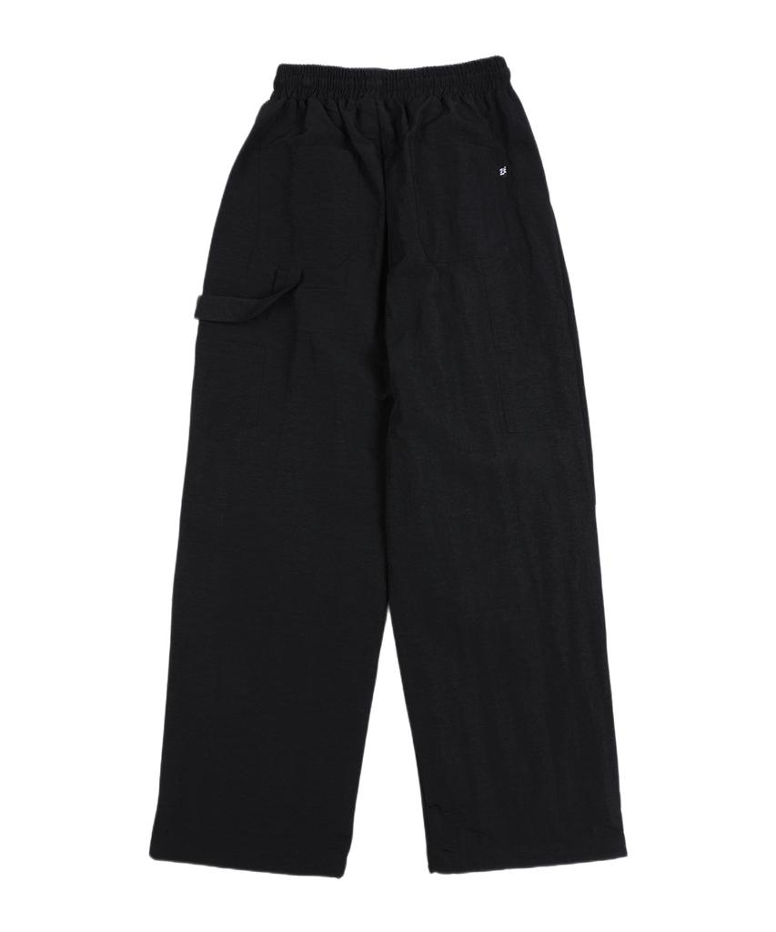 WHEN YOU MOVE Parachute Nylon Carpenter Wide Pants Khaki