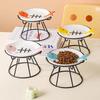 Ceramic Pet Food Water Bowl Cute Raised Pet Feeder Easy To Clean Pet Food Dispenser  Pet Supplies