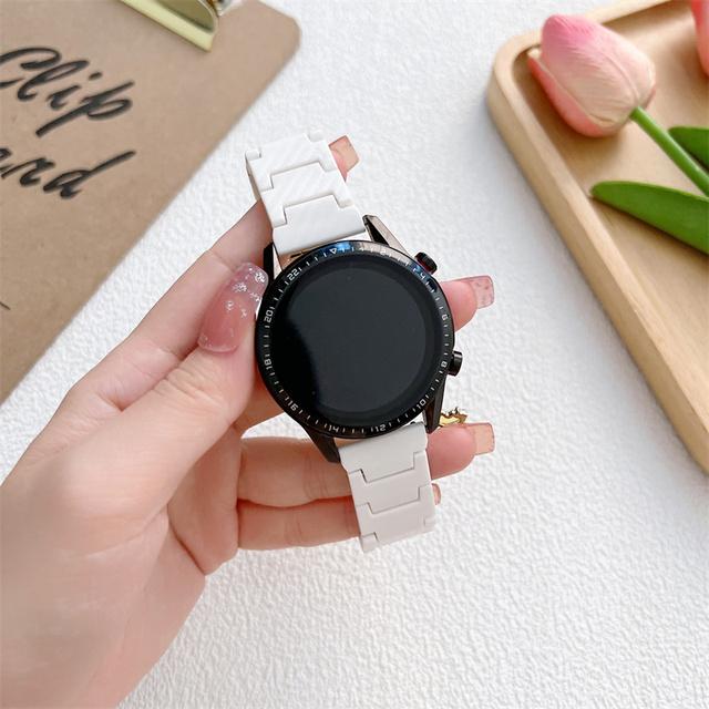 Ремешок из углеродного волокна для Samsung Galaxy 5/4/classic 46 мм/Active 2 40/44 мм Gear S3 20 мм/22 мм браслет Huawei watch GT/2e/3/Pro