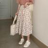 Summer Fashion Floral Printed Women Loose Skirts Elegant Casual Office High Waist A-line Skirts Ladies Sweet Simple Basic Woman Clothing