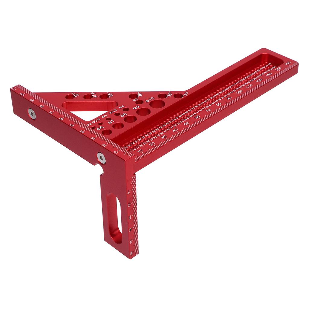 Деревообработка Набор треугольных линеек Алюминиевый сплав Многофункциональный Компактный Плотницкий угольник Деревообработка