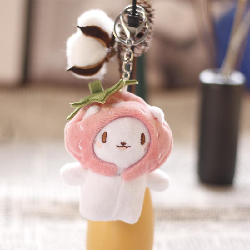Cat Plush Doll Keychain Stuffed Toy With Pp Cotton Fill For Girl Bag Decor