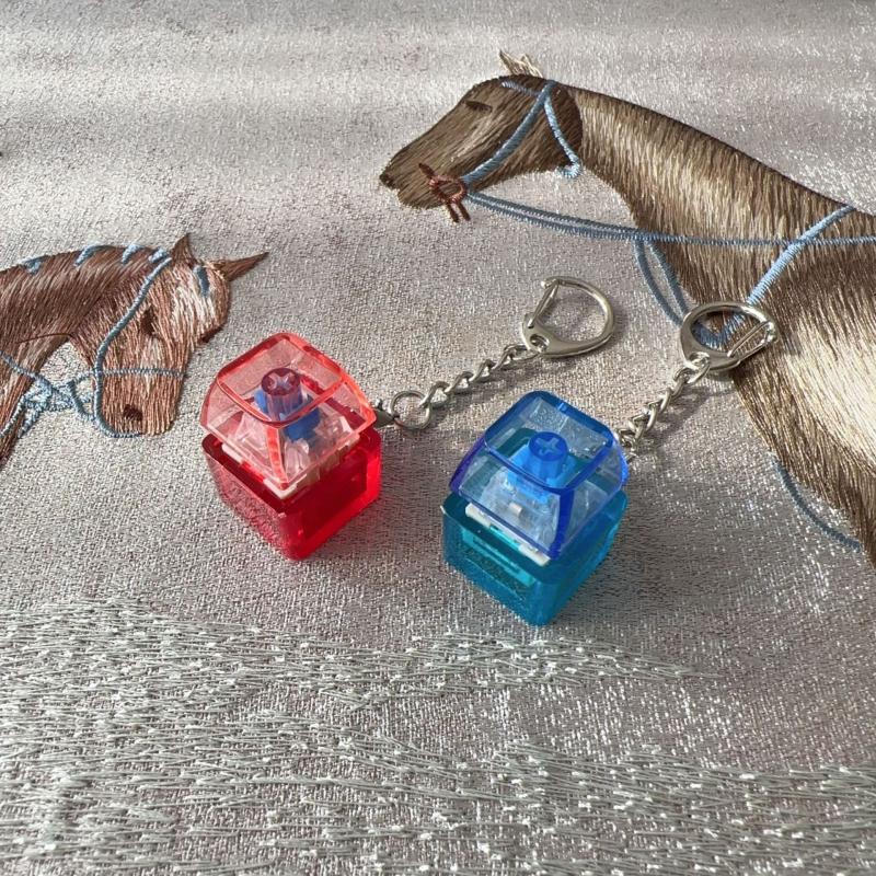 Светодиодная клавиатура брелок игрушка снятие стресса сделай сам кнопка палец колпачки для клавиатуры игрушка маленькие подарки маленькие гаджеты брелки