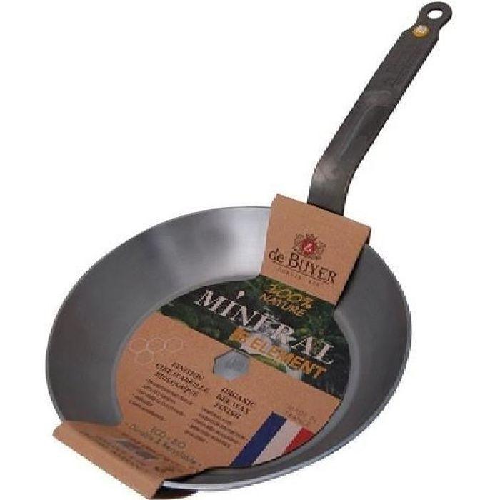 Poêle induction en fer minéral 240 mm - De Buyer