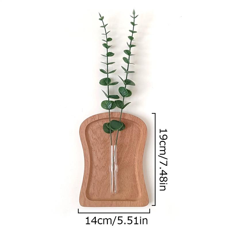 1 шт. Настенное украшение для спальни, твердая древесина, домашний декор, деревянные вазы, креативные, доступно несколько вариантов