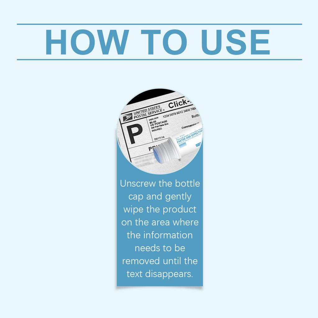 Термобумага Корректирующая жидкость; Конфиденциальность против кражи личных данных и неправомерного использования информации из чеков. 20 мл