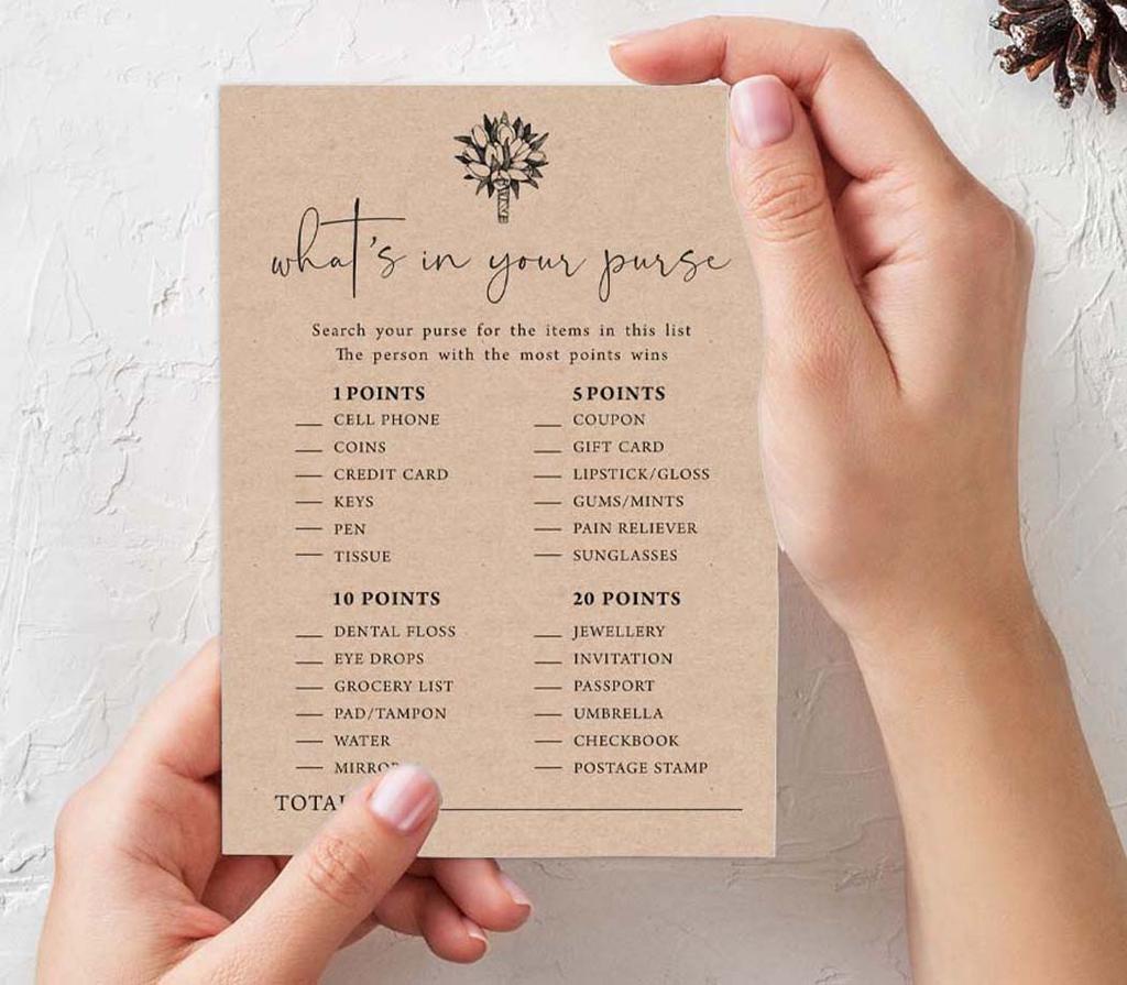 Inkdotpot Игры для девичника, набор из 4 штук(50 листов каждый) w Miss to Mrs Gold Banner Rustic Kraft Paper Fun Набор игр для девичника