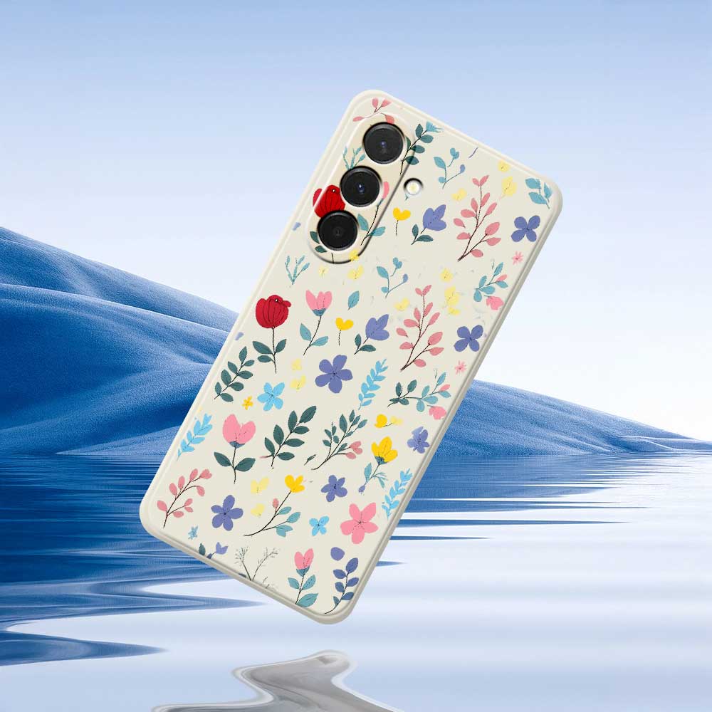 Для Samsung Galaxy A36 5G Чехол Печать узора «Цветущие ветви», Цветной, Прямые края, TPU Задняя крышка для телефона