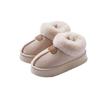 Maternity Confinement Shoes Autumn and Winter Bags and New Home Indoor Non-slip Soft-soled Plush Warm Cotton Slippers Women