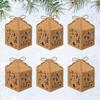 6 шт. Рождественские подарочные коробки Многоразовые бумажные коробки для конфет с полым дизайном для дня рождения, девичника, свадьбы, рождественской вечеринки, держатель для сувениров